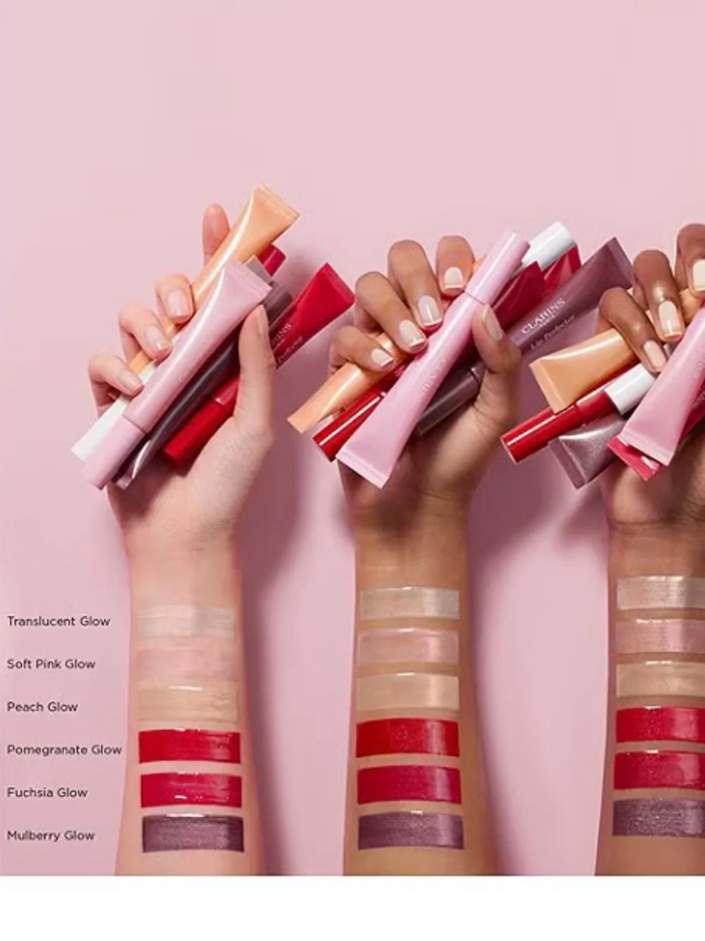 🌻 Clarins 20 Translucent Glow Lip Perfector Peptide-Plumping Lip Gloss New 5ml